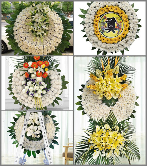 湖北襄阳市南漳县肖堰镇观音堂村花圈速递